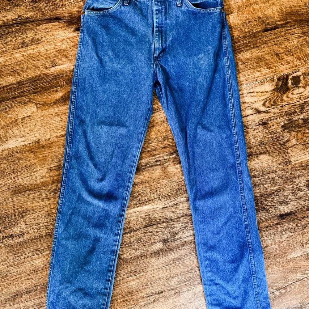 Vintage Wrangler blue Jeans size 35x36 - image 5