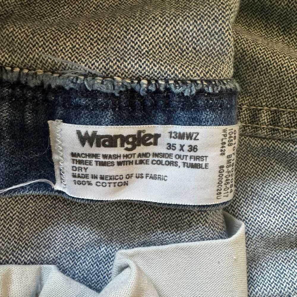 Vintage Wrangler blue Jeans size 35x36 - image 6
