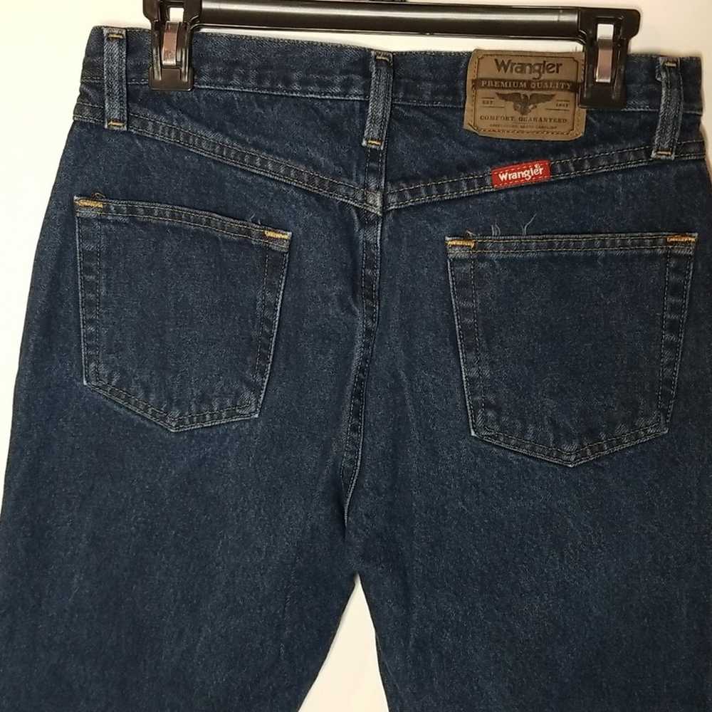Wrangler Jeans mens 31X30 regular fit blue 96501mr - image 4