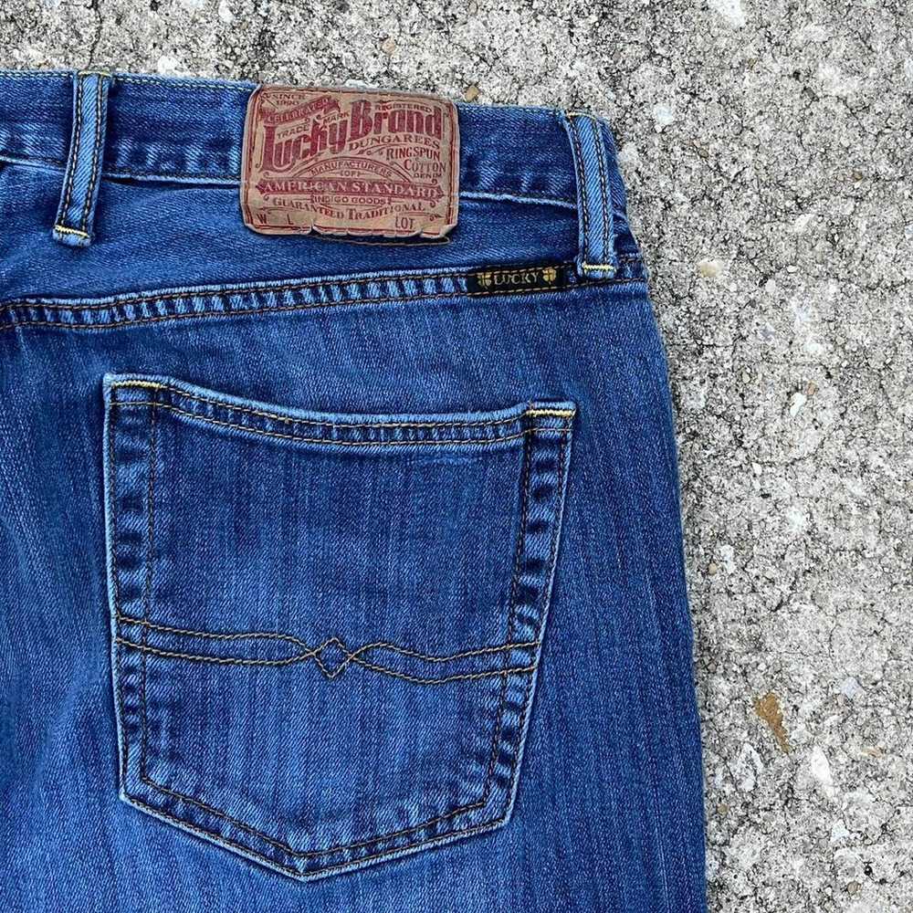 Crazy Y2K Baggy Lucky Brand Essential Denim Jeans - image 3