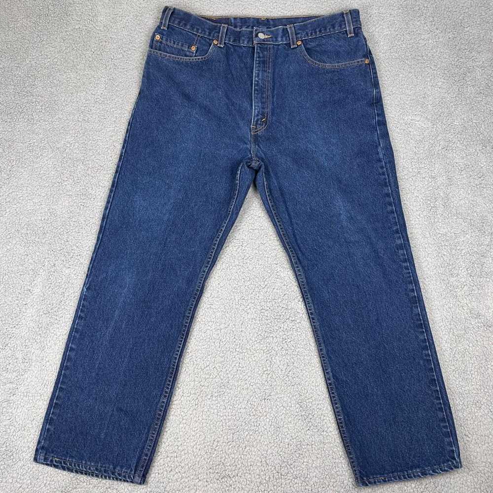 Vintage Levis 505 Jeans Mens 35x30 Blue USA Made … - image 3