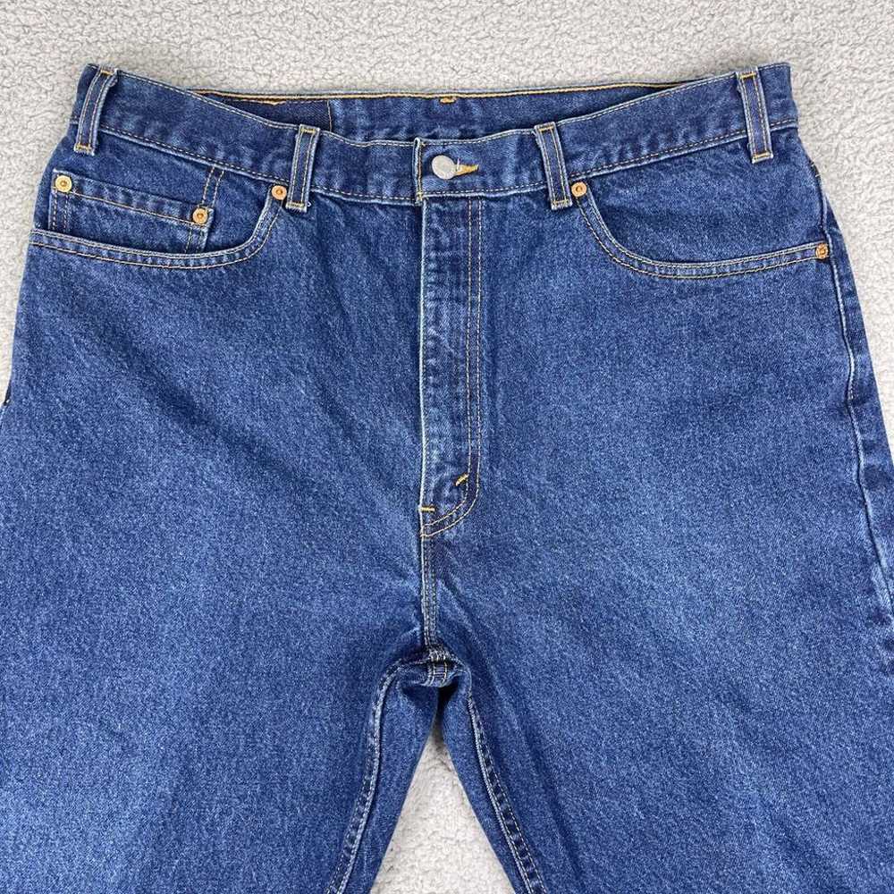 Vintage Levis 505 Jeans Mens 35x30 Blue USA Made … - image 4