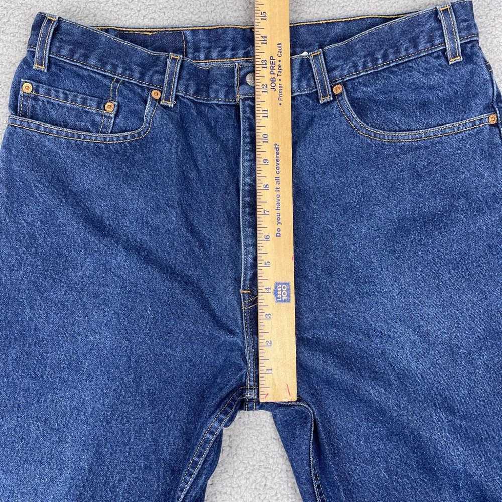 Vintage Levis 505 Jeans Mens 35x30 Blue USA Made … - image 5