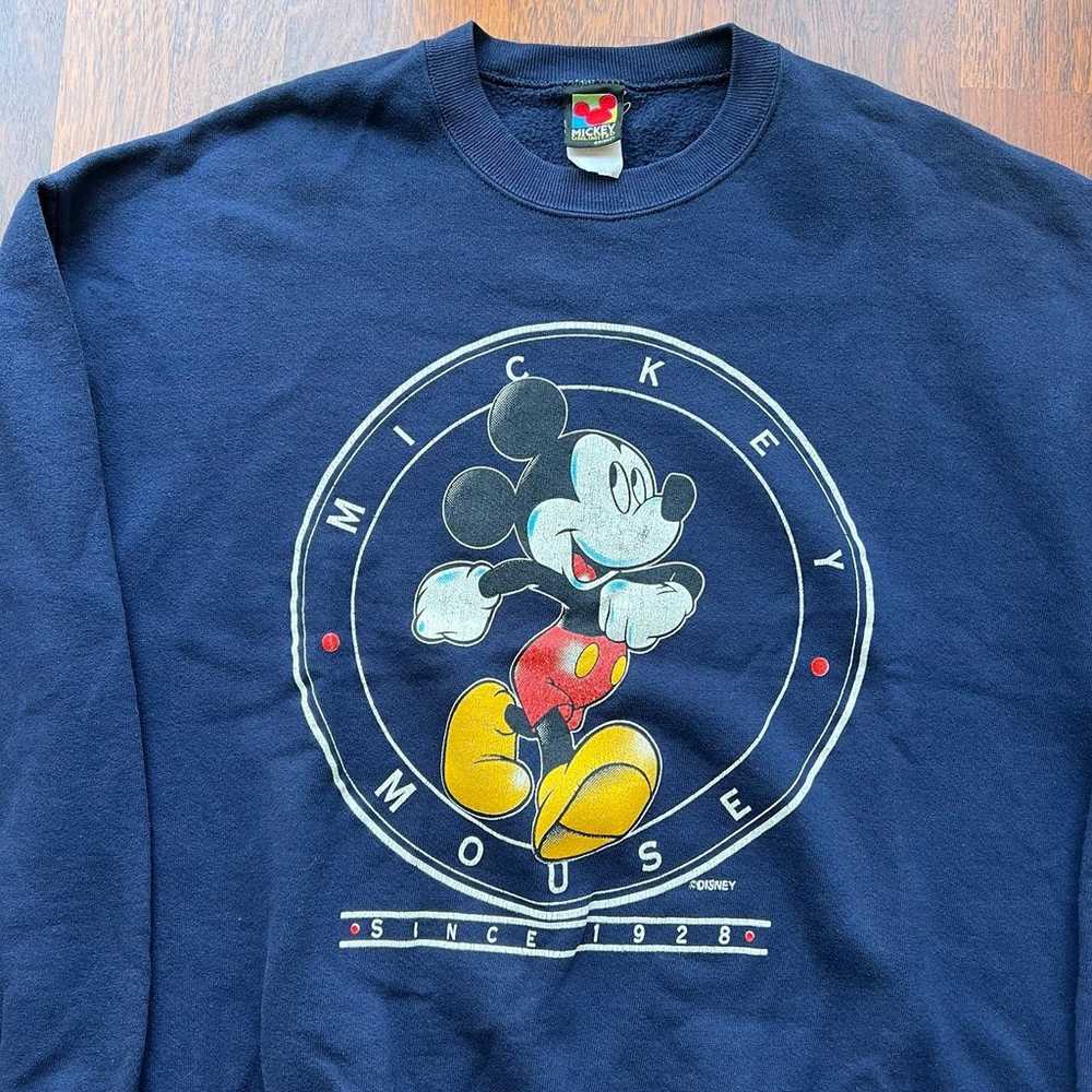 Vintage 90s Disney Mickey Mouse Crewneck Sweatshi… - image 2