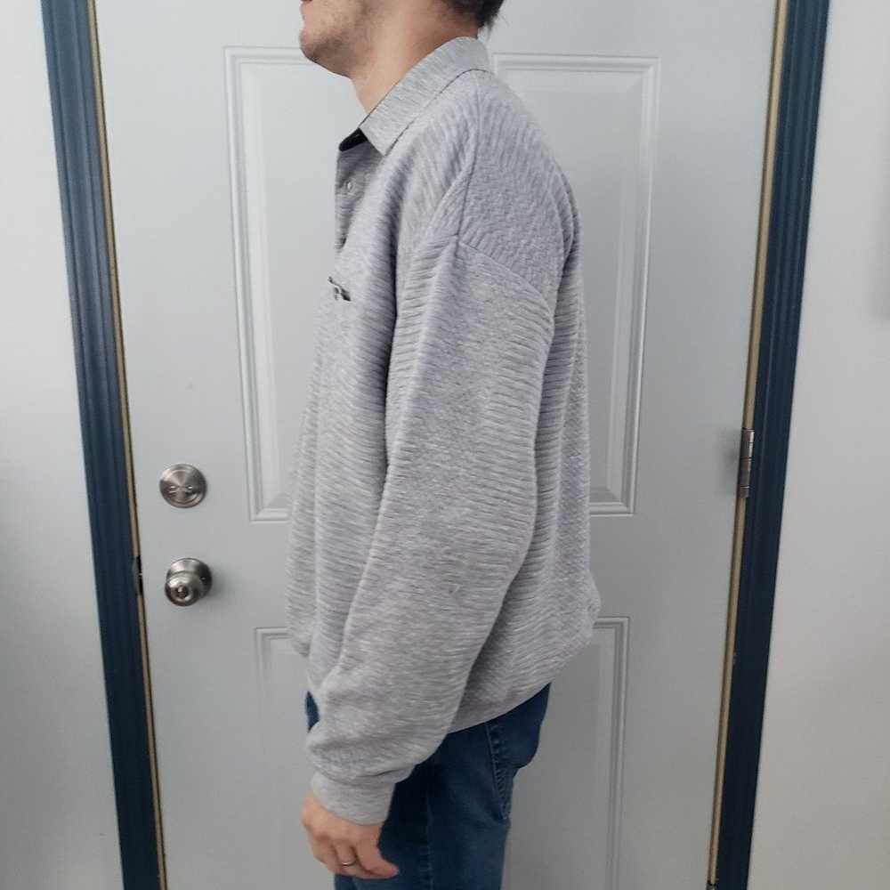 90s Gray Collared Sweatshirt - image 2