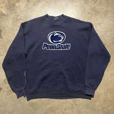 Vintage 80s Penn State University Russell Navy Sw… - image 1