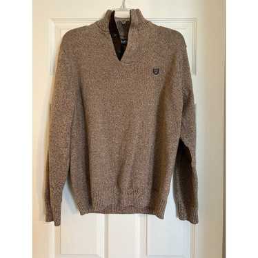 Chaps Quarter Button Elbow Patch mens Sweater Siz… - image 1