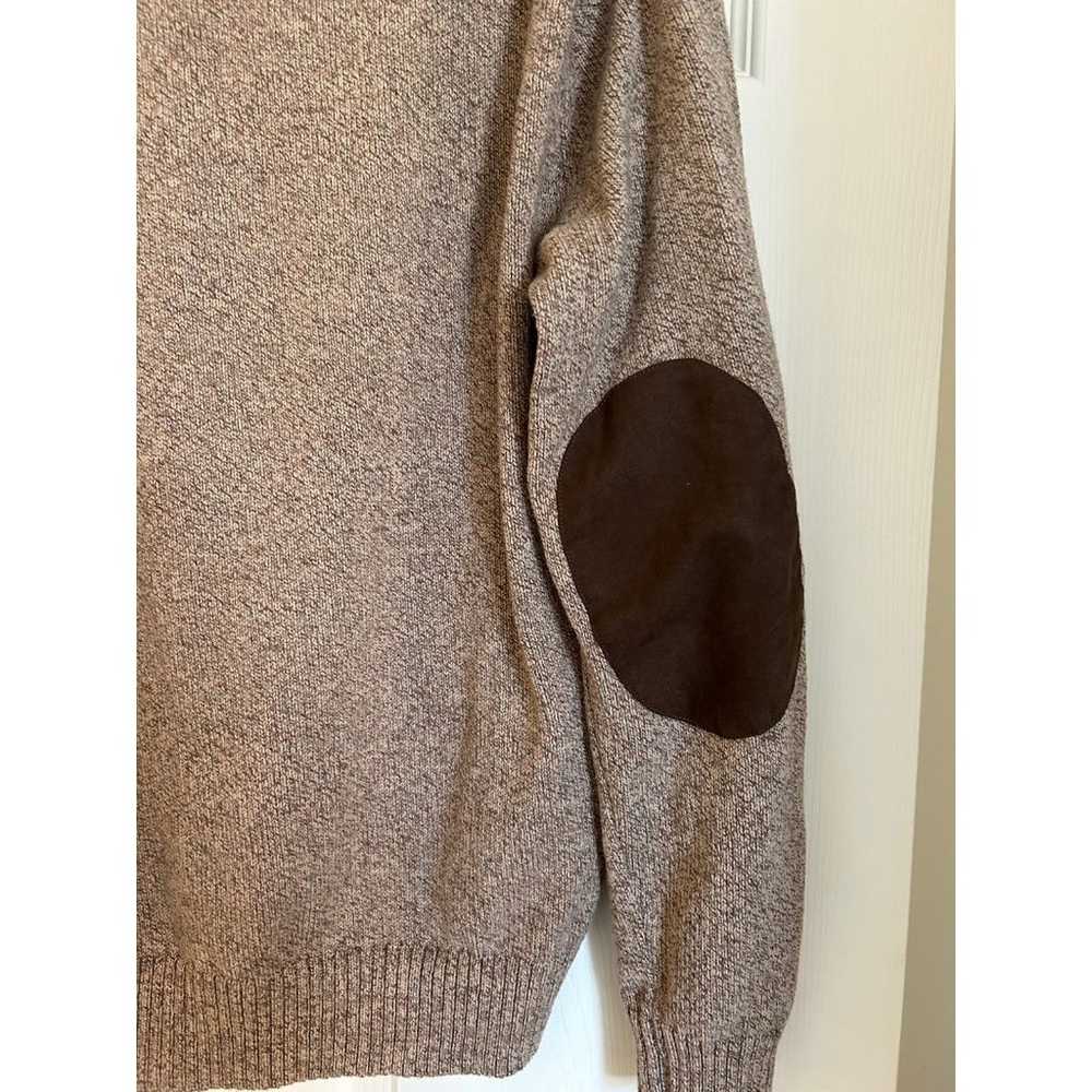 Chaps Quarter Button Elbow Patch mens Sweater Siz… - image 4