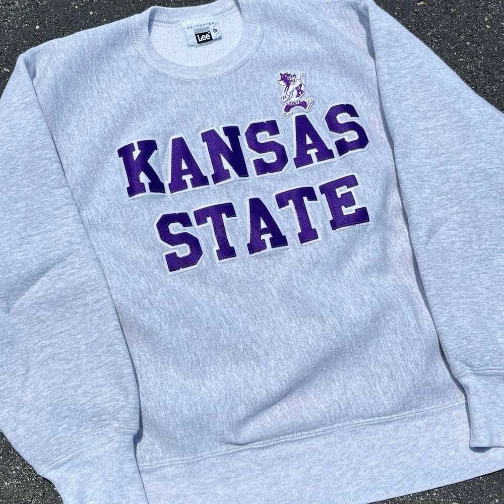 Vintage 90's Kansas State Crewneck XL - image 2