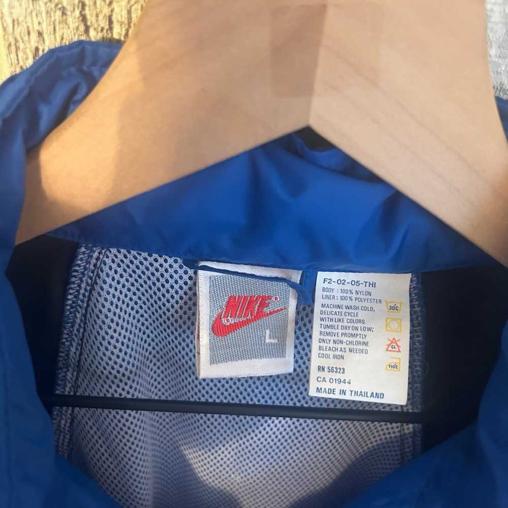 Vintage 90s Nike Colorblock Windbreaker Jacket La… - image 7