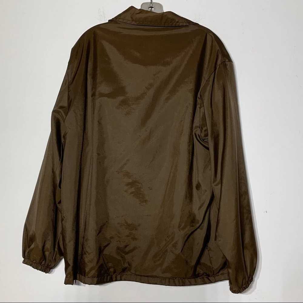 EUC Vintage Admiral Sportswear Brown Nylon Snap F… - image 2