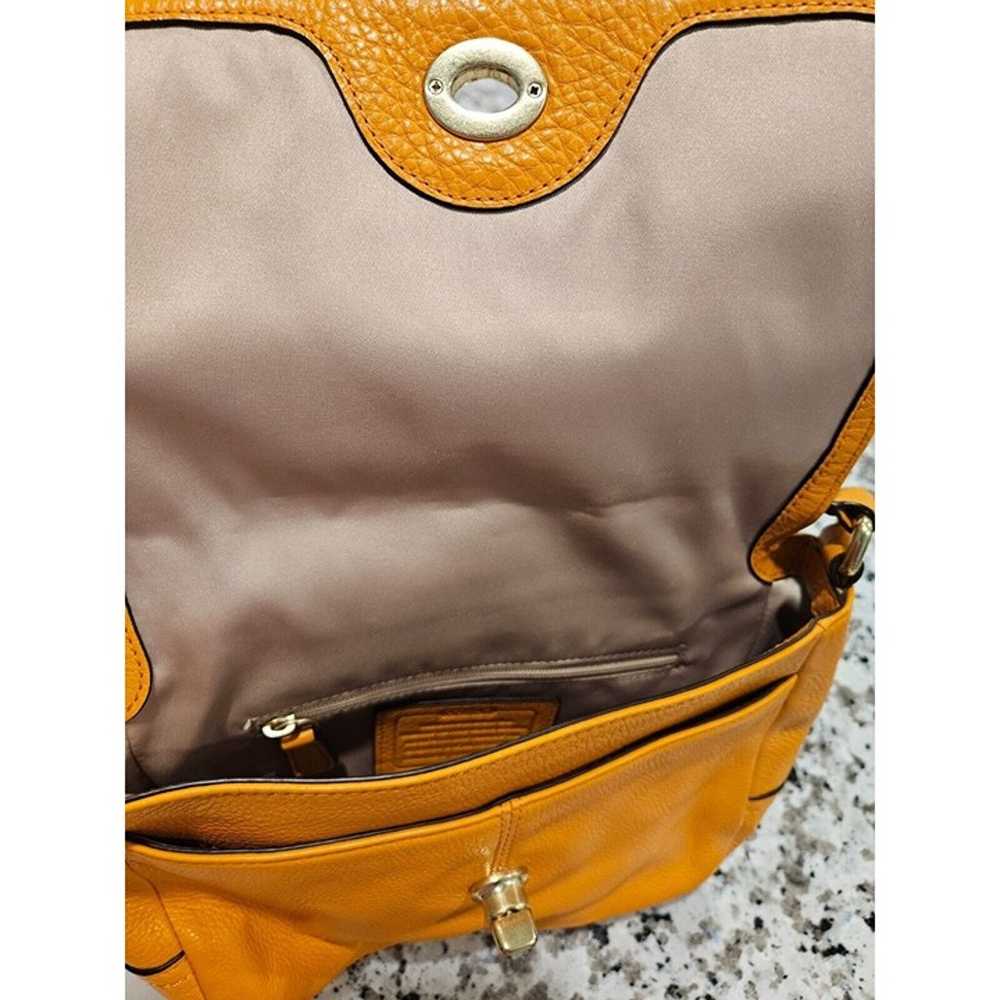 Vintage Coach Turn Lock Orange  Crossbody Bag - image 7