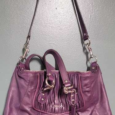 Coach purple purse - image 1