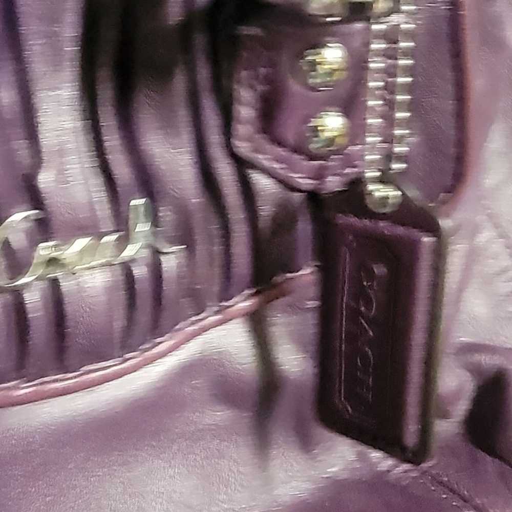 Coach purple purse - image 3