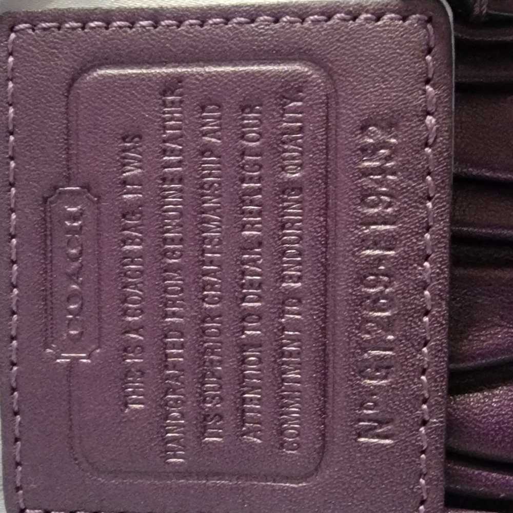 Coach purple purse - image 4
