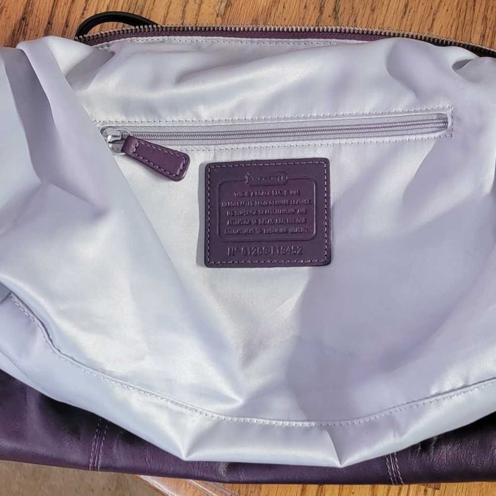 Coach purple purse - image 6