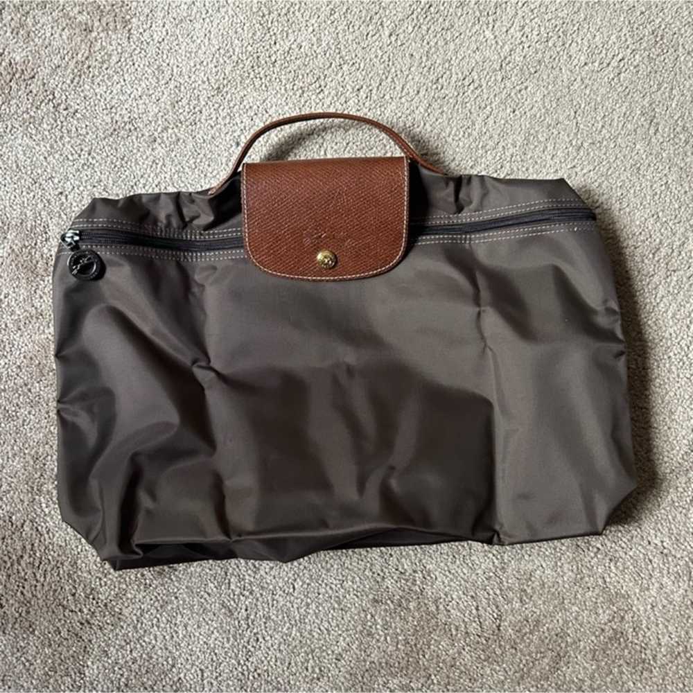 NWOT foldable Longchamp tote/laptop bag - image 2