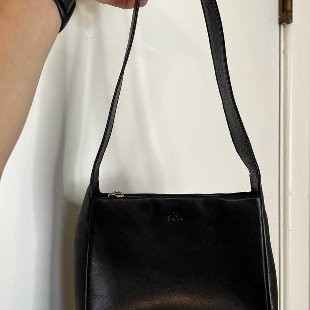 The Sak Genuine Leather Small Black Shoulder Bag - image 1