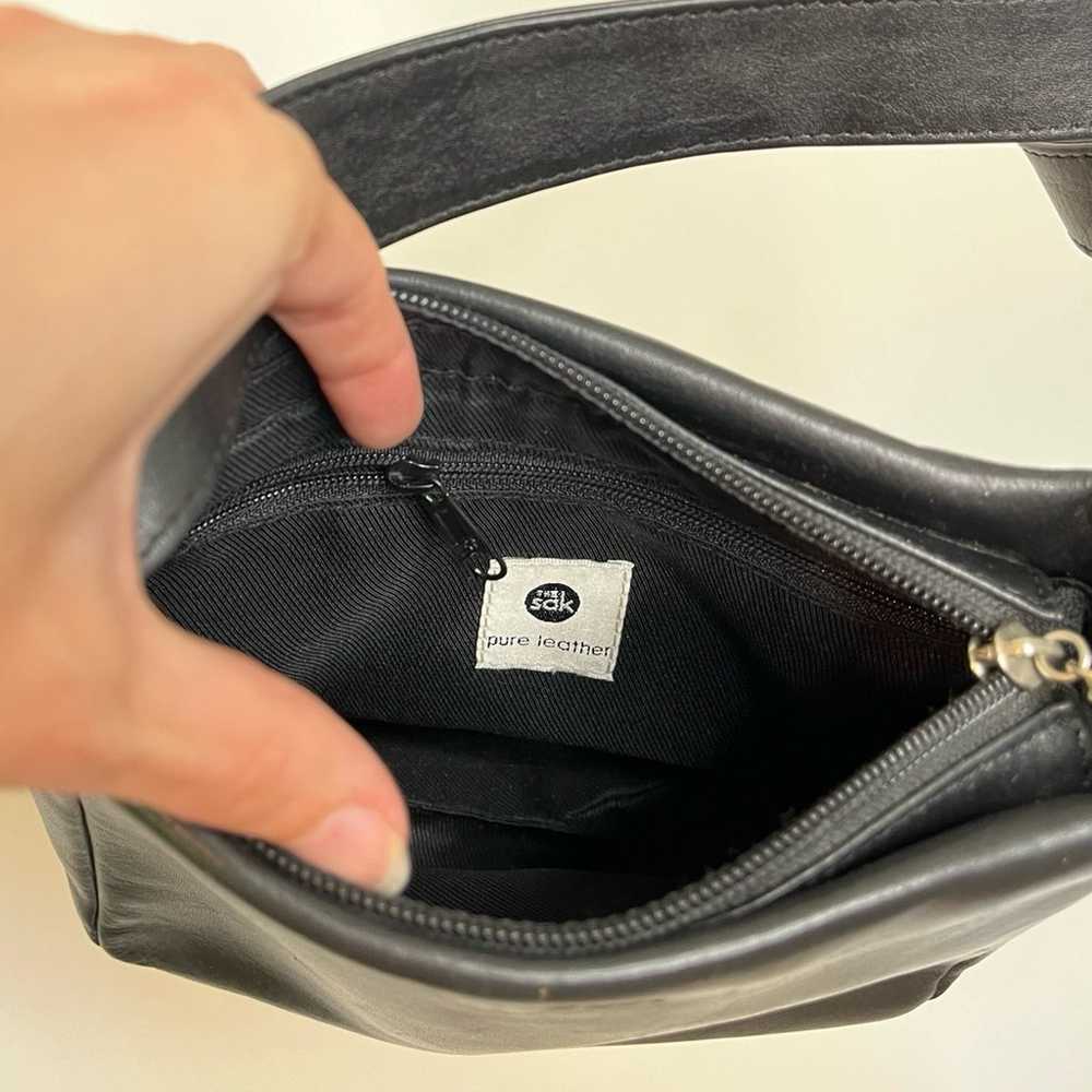 The Sak Genuine Leather Small Black Shoulder Bag - image 7