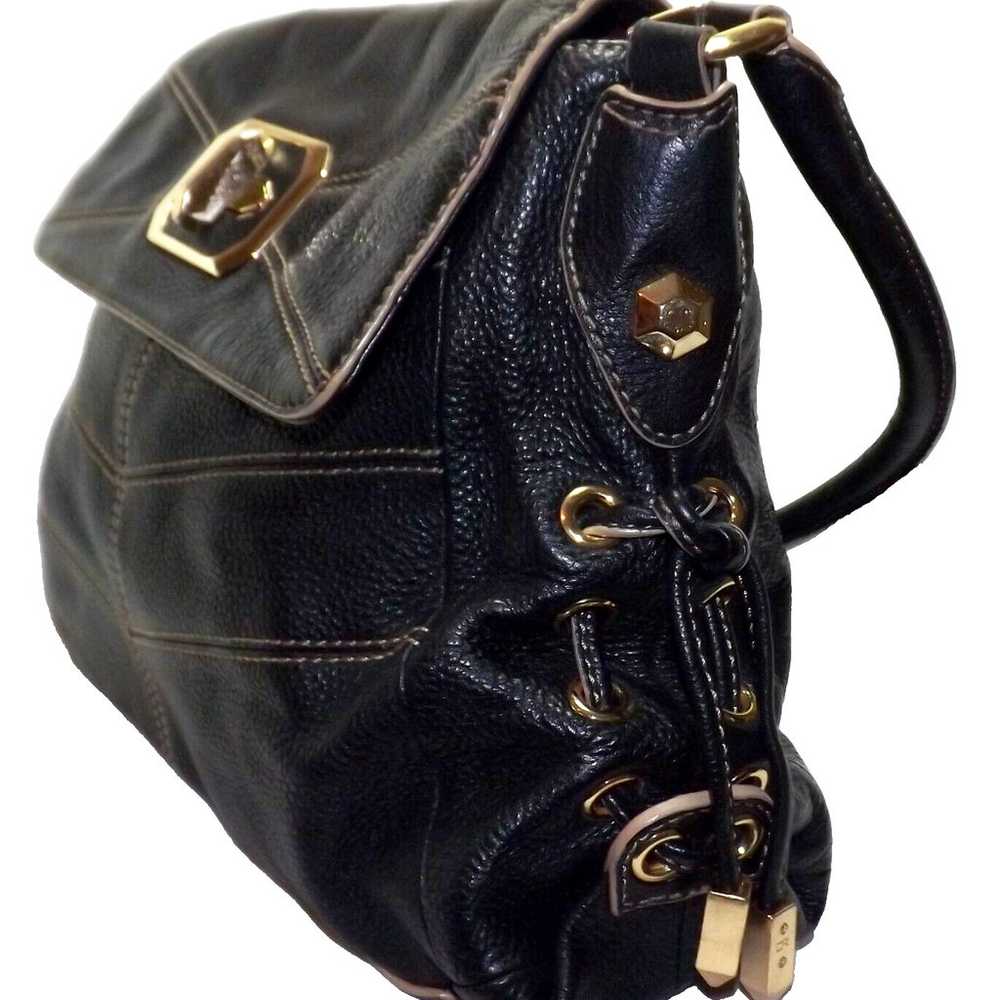 OrYANY Black Pebble Large Leather Hobo Shoulder B… - image 2