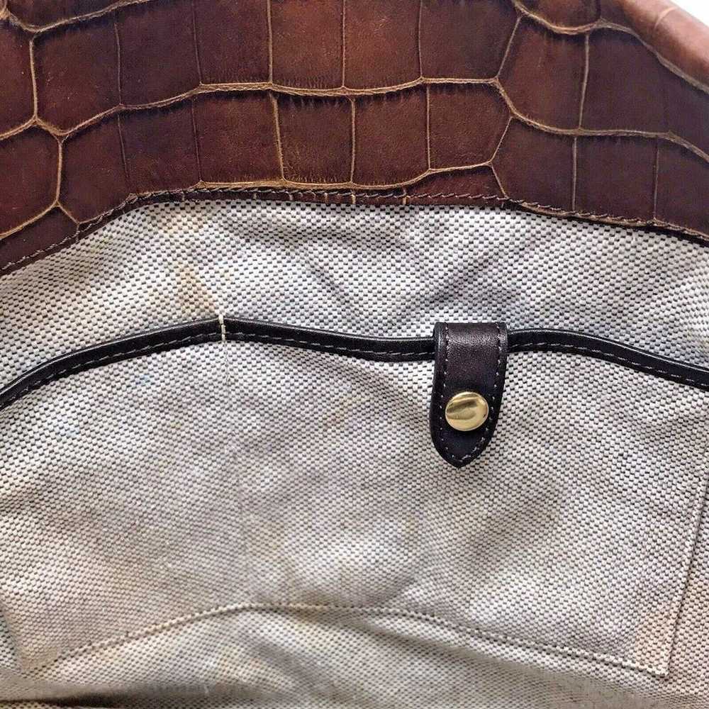 Dooney & Bourke Embossed Croc Leather Shoulder Ba… - image 11
