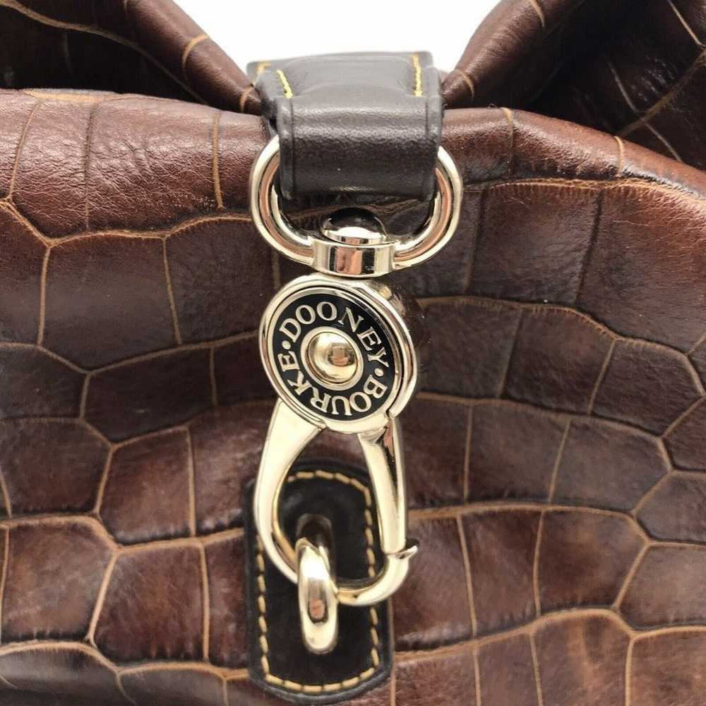 Dooney & Bourke Embossed Croc Leather Shoulder Ba… - image 2