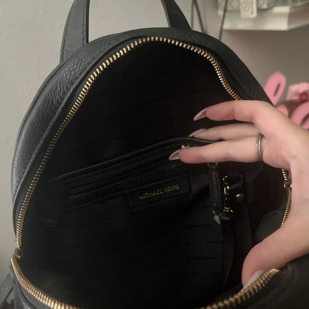Michael Kors Black Leather Backpack - image 4