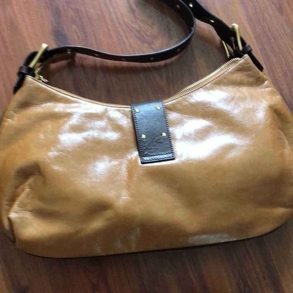 Sondra Roberts Brown studded hobo bag - image 4