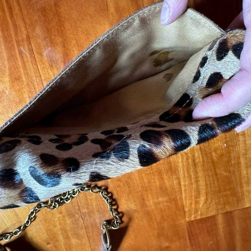Madewell 1937 leopard print calf hair leather env… - image 3