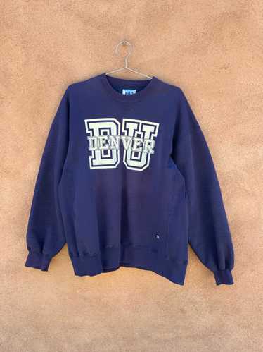 90's DU Denver Navy Sweatshirt - image 1