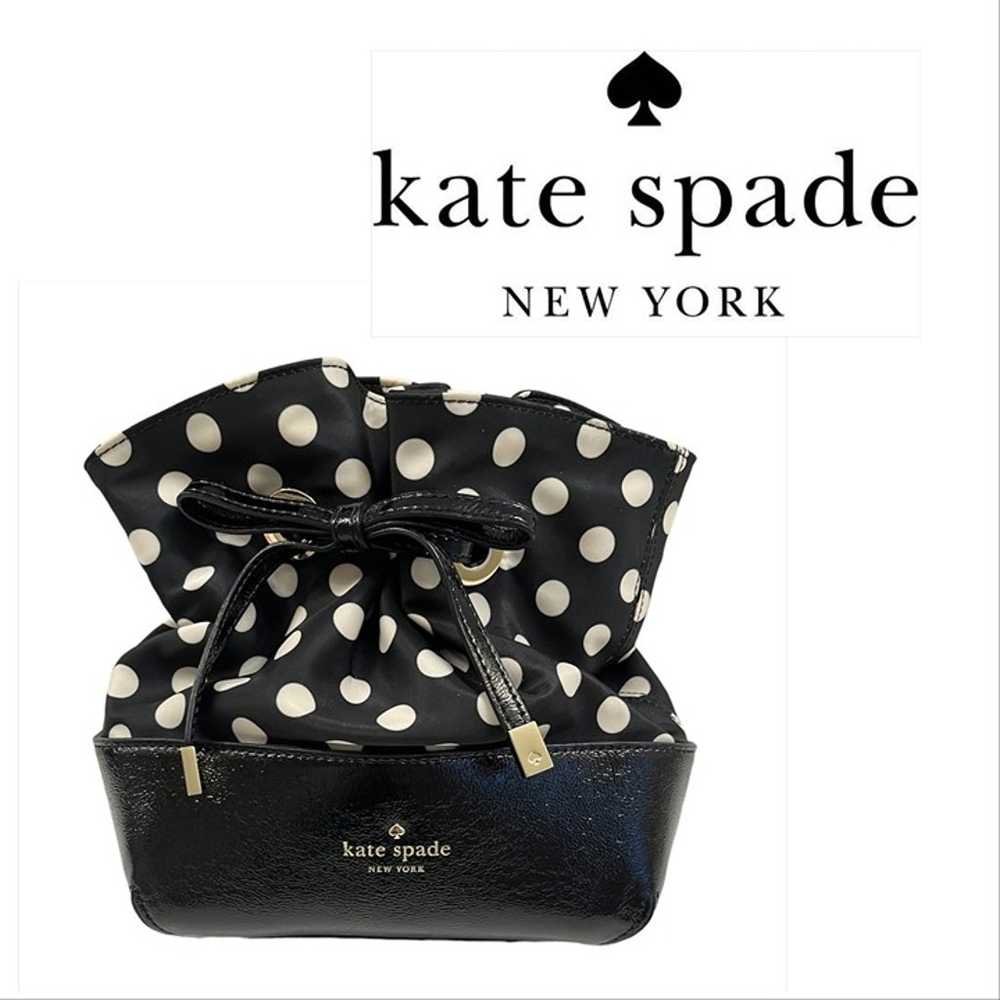 Kate Spade Polka Dot/ Bow Bucket Crossbody Bag - … - image 1