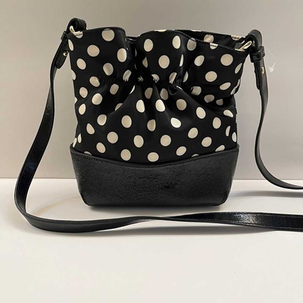 Kate Spade Polka Dot/ Bow Bucket Crossbody Bag - … - image 4