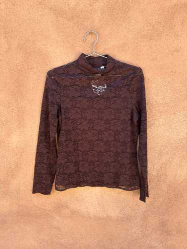 Brown Lace Top by Sharon Young - image 1