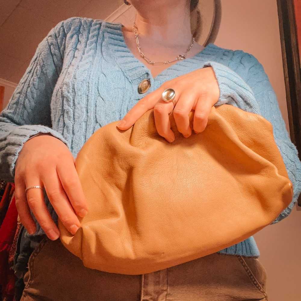 Genuine Leather Hand Crafted Dumpling Bag Purse C… - image 2
