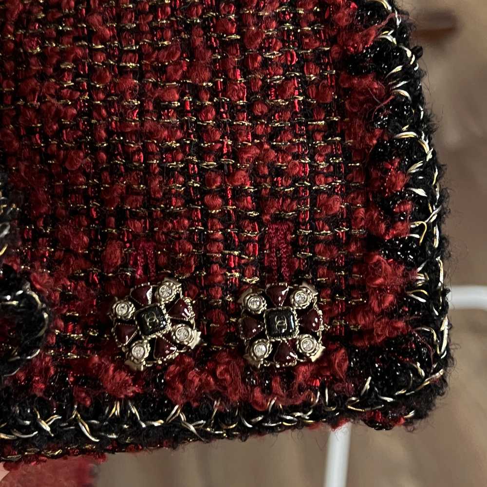 Product Details Chanel Red Lesage Tweed Jacket - image 10