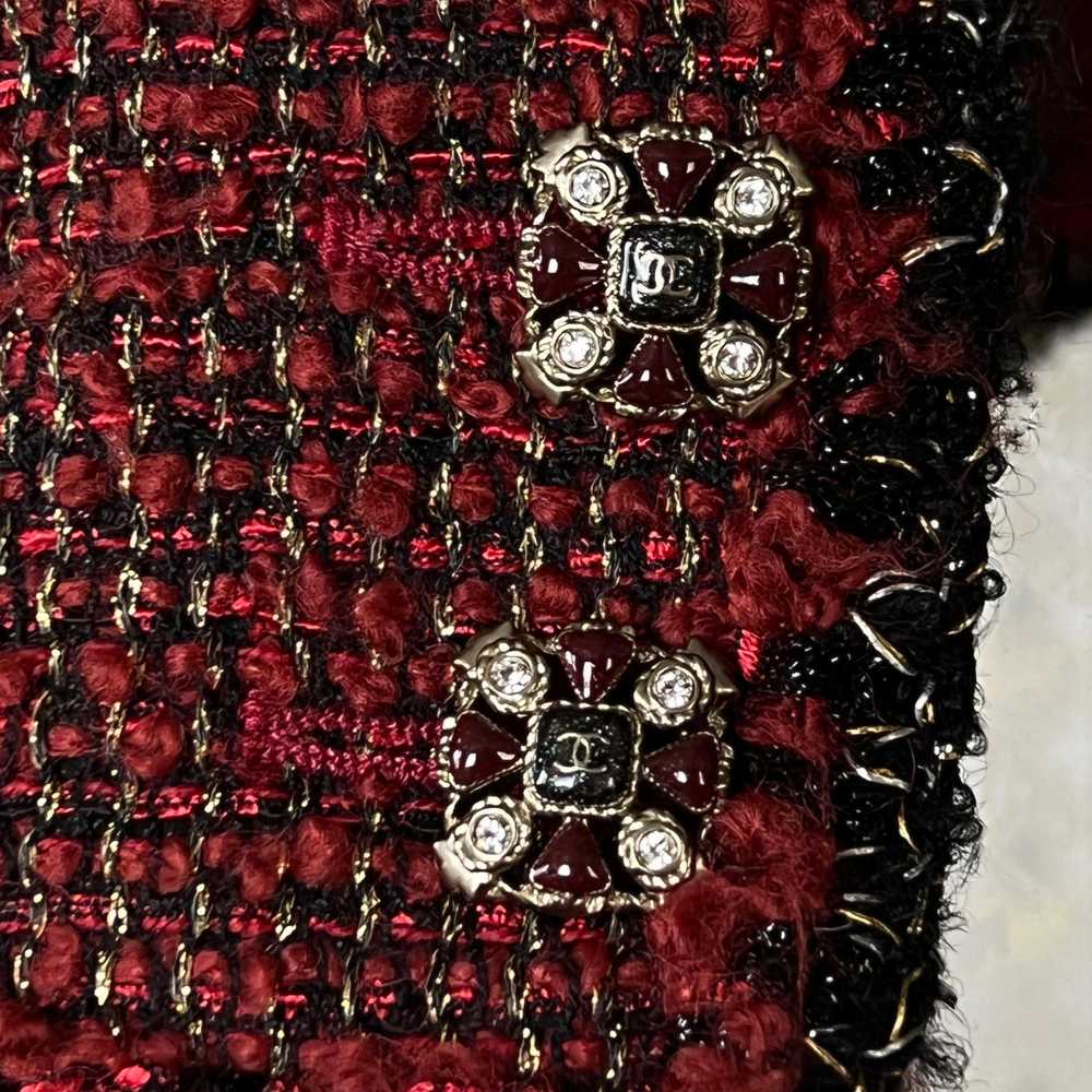 Product Details Chanel Red Lesage Tweed Jacket - image 5