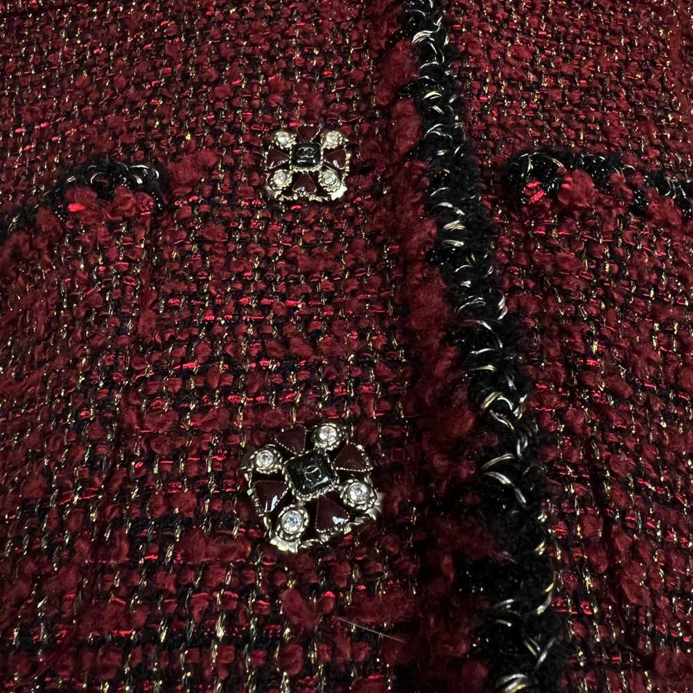 Product Details Chanel Red Lesage Tweed Jacket - image 6