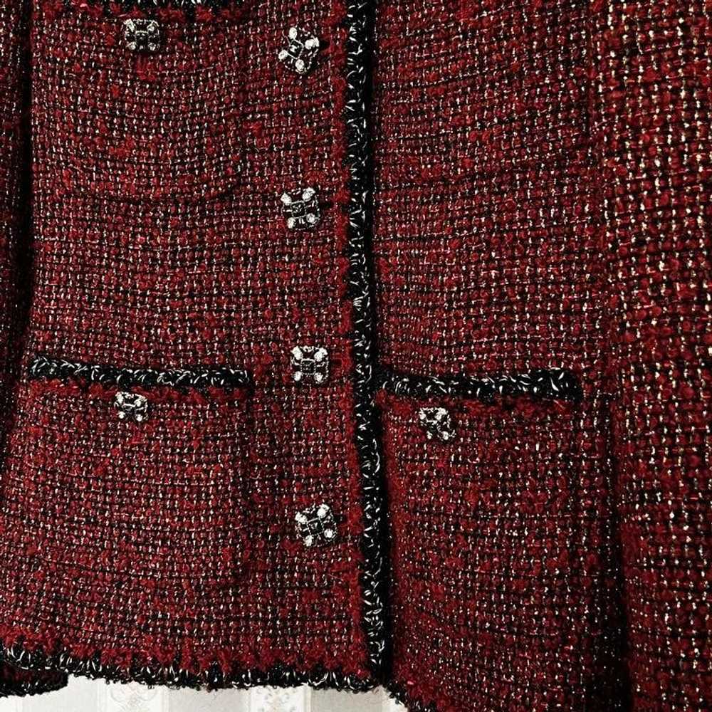 Product Details Chanel Red Lesage Tweed Jacket - image 8