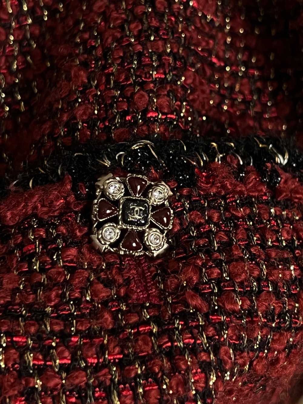 Product Details Chanel Red Lesage Tweed Jacket - image 9