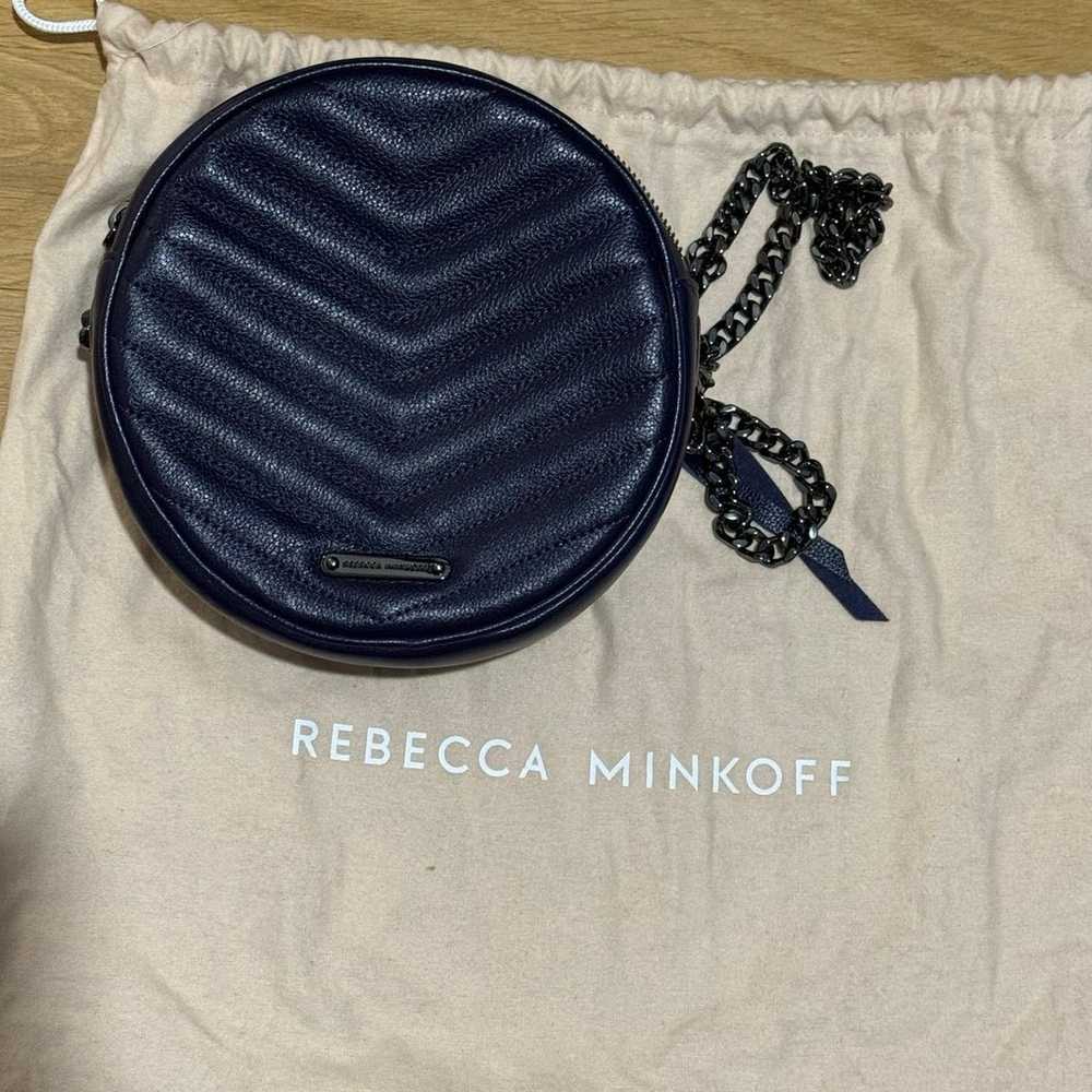 Rebecca Minkoff Crossbody Bag round chevron NEW w… - image 5