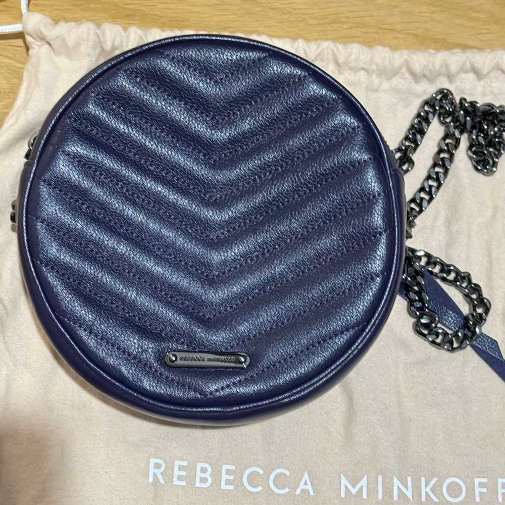 Rebecca Minkoff Crossbody Bag round chevron NEW w… - image 6