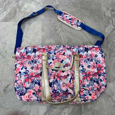 NWOT LILLY PULITZER Insulated Beach Tote outlets Floral Gold Straps