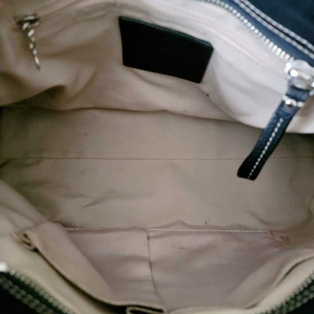 Coach black hampton shoulder bag with tassel charm - image 10