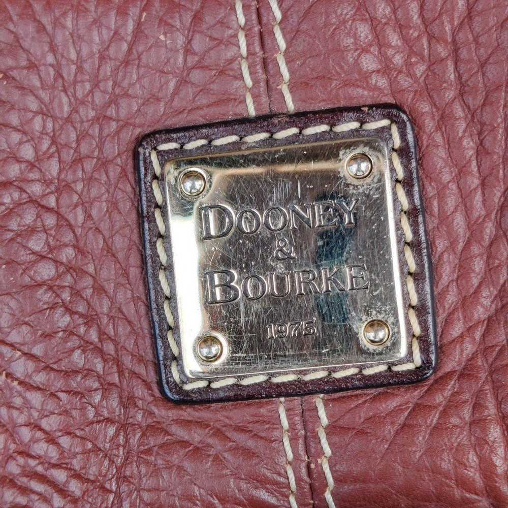 Dooney & Bourke Brown Pebbled Leather Shoulder Bag - image 5
