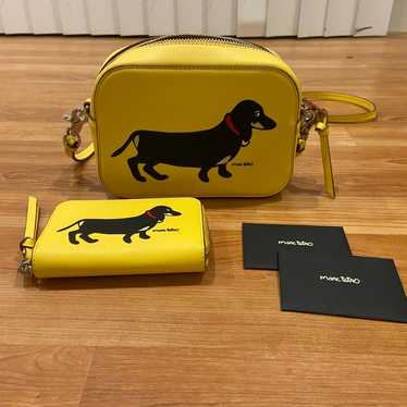Dachshund purse and wallet