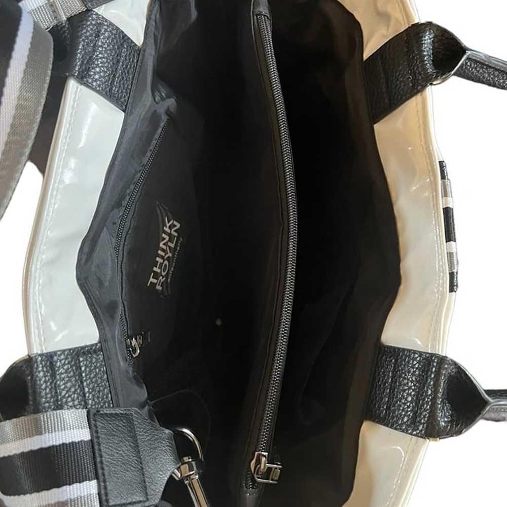 Think Royln Lancaster Shoulder Bag Tote in White … - image 8