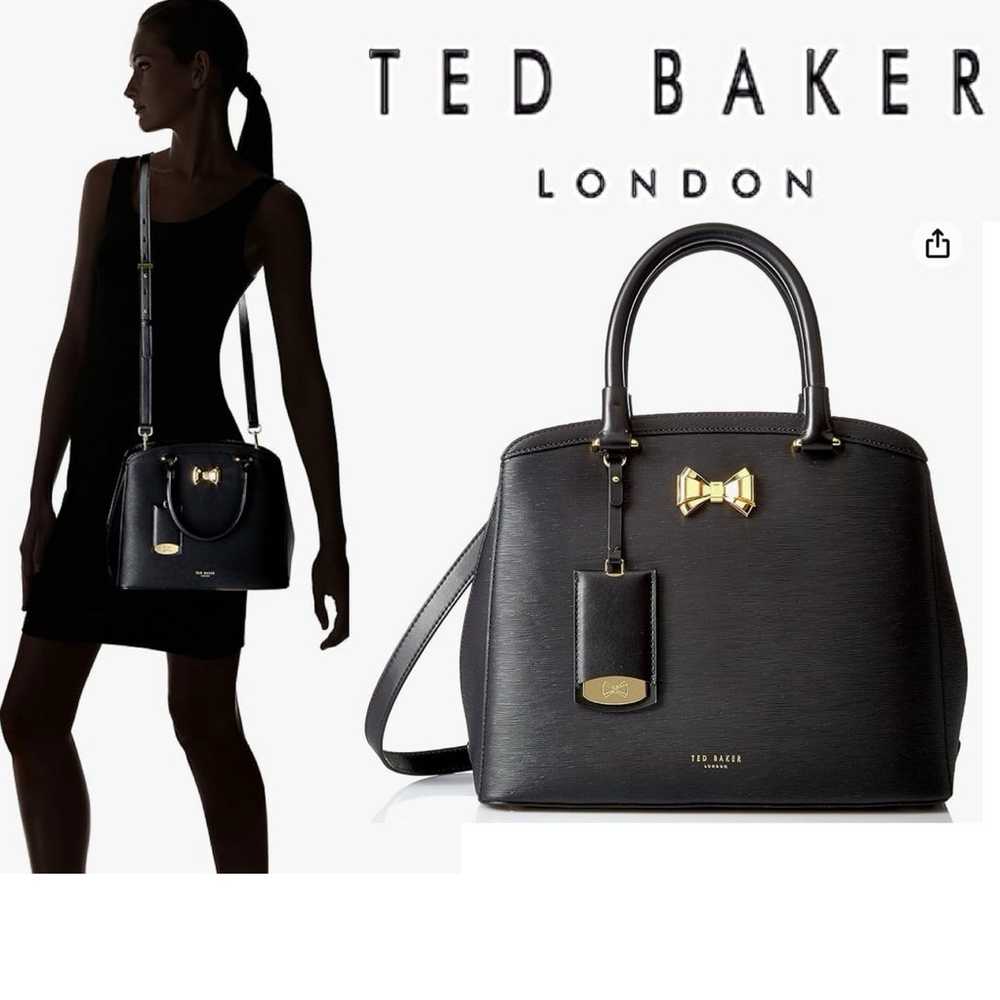 Ted Baker London Tealia Leather Satchel Black Wit… - image 12