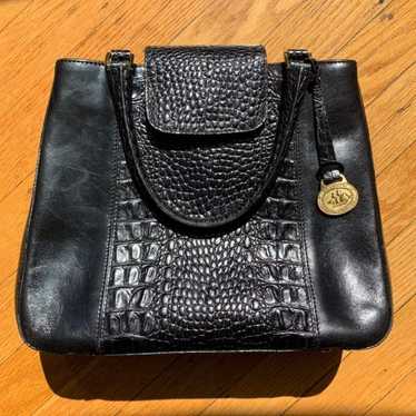 Brahmin Black Melbourne Vintage Shoulder Bag Purse