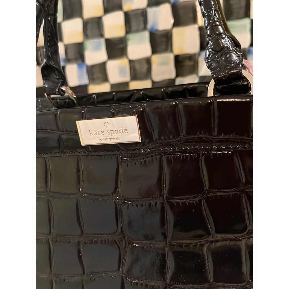Kate Spade Black Crocodile purse - image 2