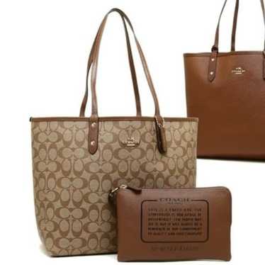 Coach signature City Reversible bag and Insert - image 1